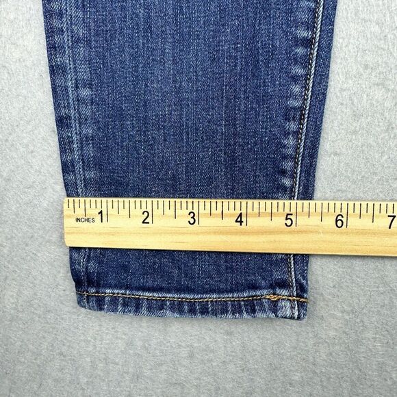 Rag & Bone Blue Matces Women's Jeans Size 28 Cropped Medium Wash Distressed - Picture 8 of 13